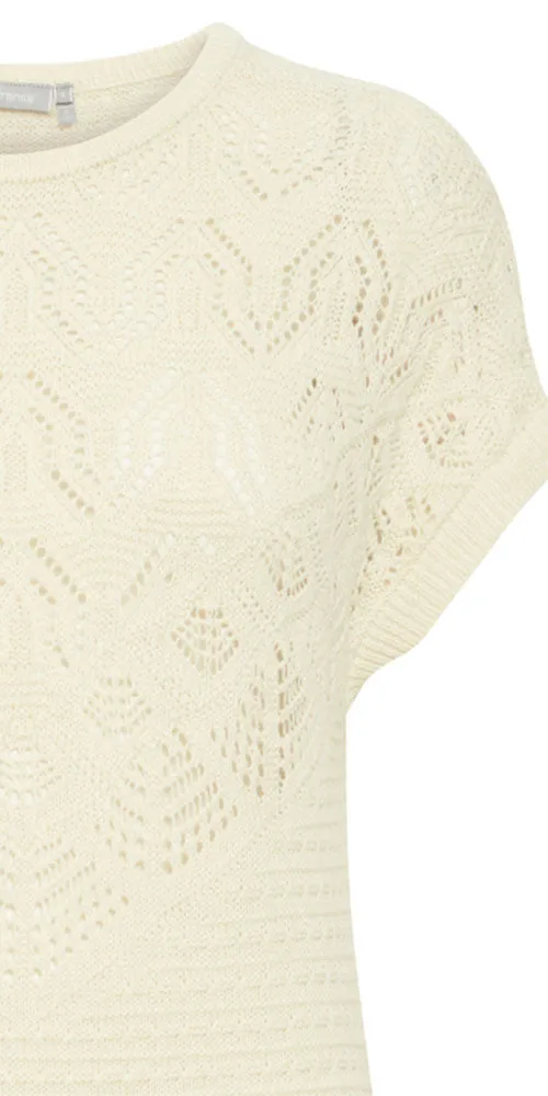 Fransa Pointelle Knit Dress